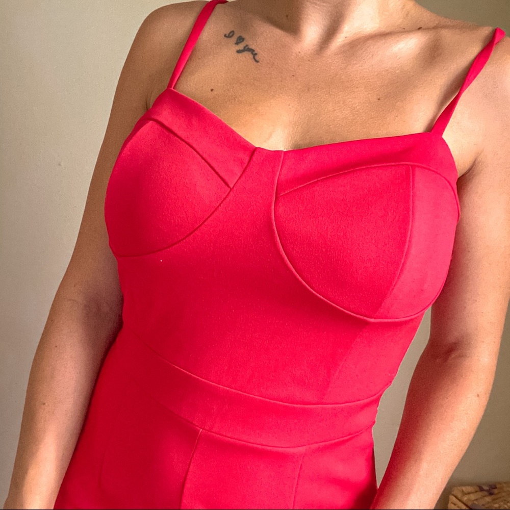 Red jumpsuit